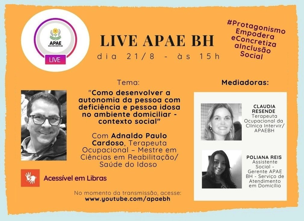 Na próxima sexta, venha debater conosco a autonomia da pessoa com deficiência e idosa