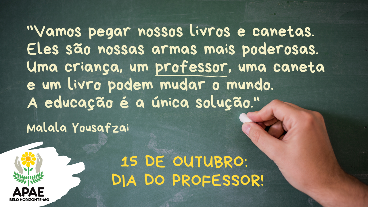 15 de outubro: Dia do Professor!