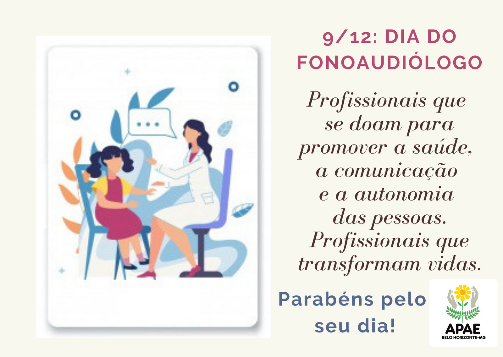 9/12: Dia do Fonoaudiólogo