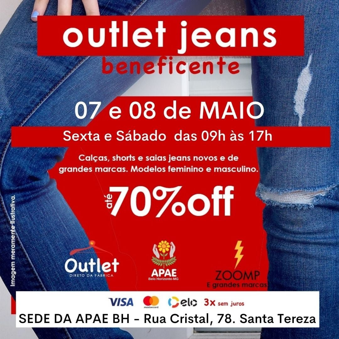 Outlet beneficente do Dia da Mães!