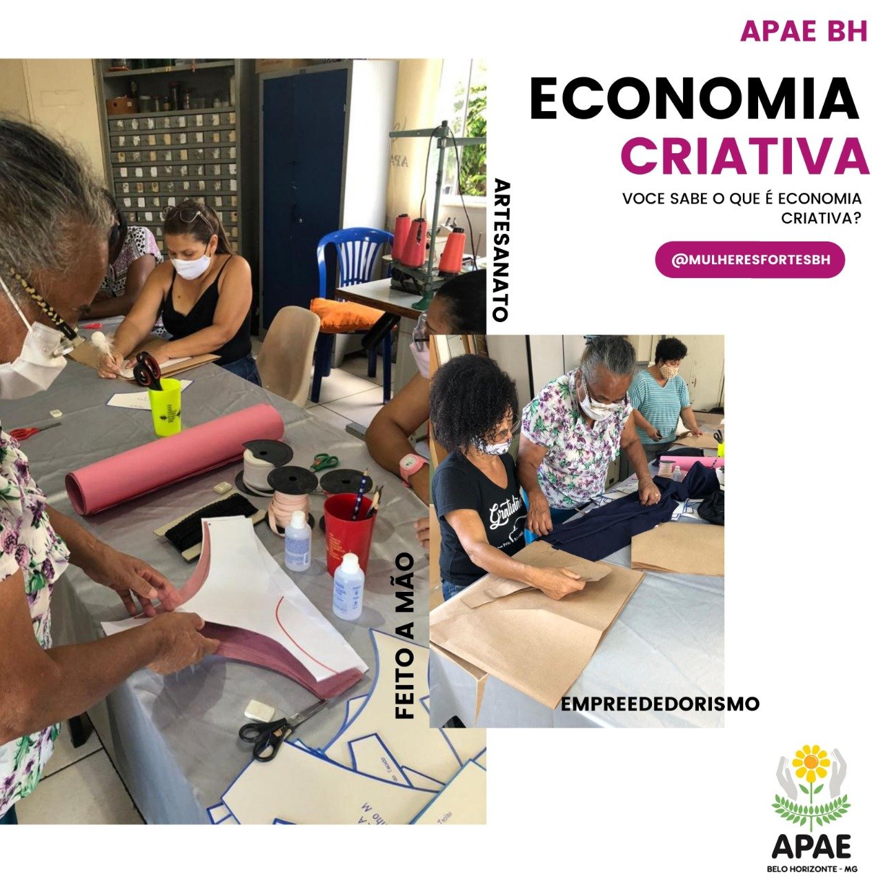 Economia Criativa: ação que fortalece familiares de usuários da APAE-BH na sociedade